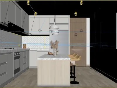 Modern Kitchen 3D model