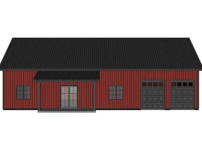 Barndominium House 09 -Archimple LLC 3D model
