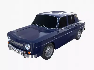 Dacia 1100 Dark Blue 3D model