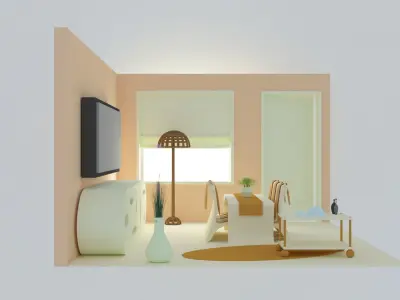Living room 3D model