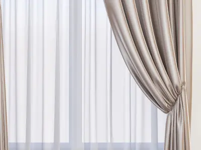 Set 61 Curtains 3D model