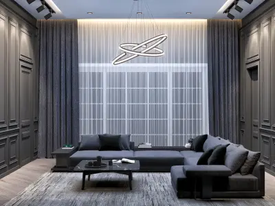 Hall interior 3D model