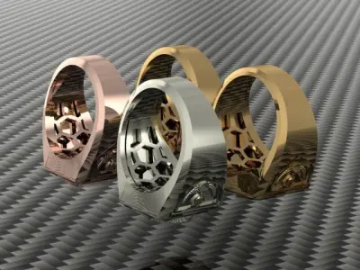 Soccer Ring 3D print model