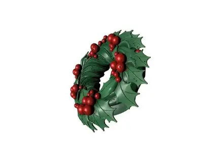 Christmas Wreath 3D Printable Decoration 3D print model purchase