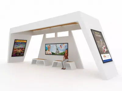 BUS STATION 6 3D model