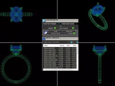 Oval Solitaire Ring Printable model 3dmodel  3D print model