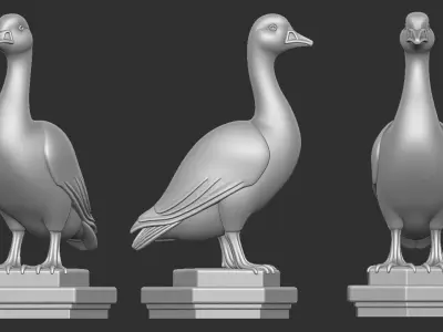 Lovely Duck statue 3D print model