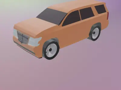 low poly chevrolet tahoe Free low-poly 3D model