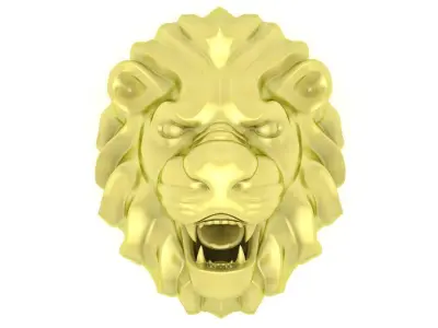 Luxury Lion Head Ring for Jewelry 3872 3D print model