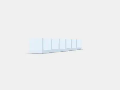 LACK Wall shelf unit 2 Low-poly 3D model