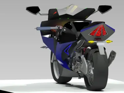 Super Spots Motor bike 3D model