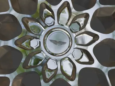 Aston Martin DBS 770 Ultimate Volante OEM Wheels 3D Print Ready  3D print model