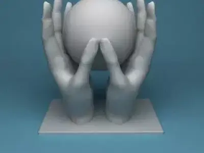 Hand Sculpture Free 3D model