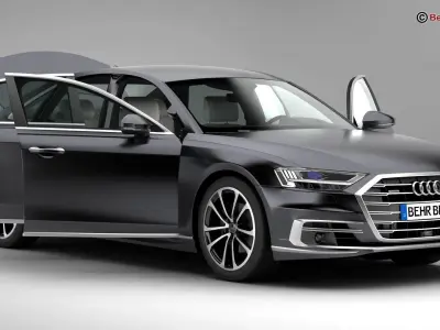 Audi A8 2018 3D model