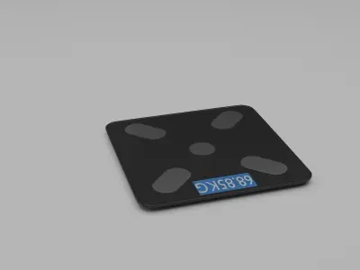 Simple Body Weight Scale Free 3D model