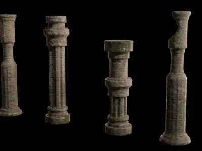 Pillar model 3D model