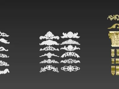 Various patterns 3D model