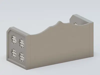 Classic Moroccan sofa 3D model