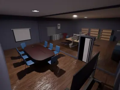 GAME READY OFFICE ASSET PACK Free low-poly 3D model