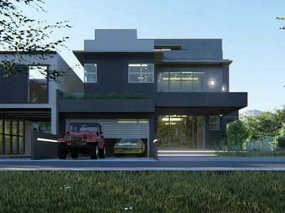 MODERN HOUSE 6 3D model