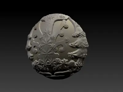 Chrsitmas Oustrig Egg 3D print model