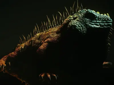 Iguana 3D model