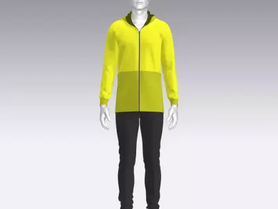 Sport Suit Low-poly 3D model 23
