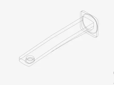 Wall Spout - Luxury - Mako - Bath Low-poly 3D model