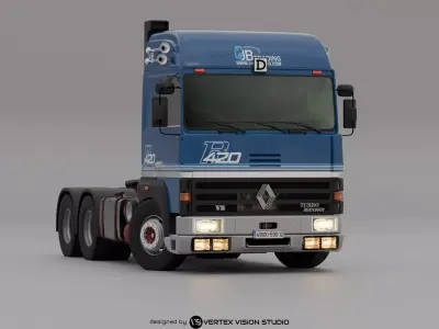 RENAULT R420 6X4 V8 Turbo Intercooler 3D model