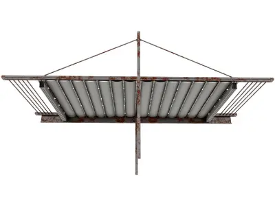 Motorized Pergola 1a worn 1 3D model