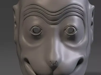 Soru mokey japanese mask 3D print model