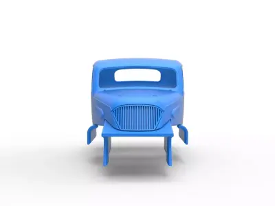 Shell of Vintage Dirt Modified stock car Scale 1 to 25 3D print model