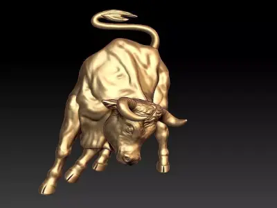Bull Pendant 3D print model