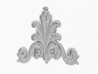 Cartouche Ornament 003 3D model