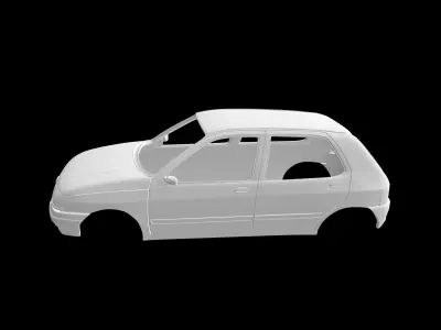 Renault clio 5doors 3D print model