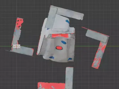 Subaru 5-Speed Manual Transmission Crossmember 41021AC170 3D model