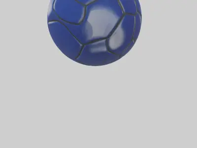 Football keychain model 3D model