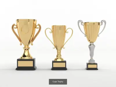 Cups Trophy Collection 3D Model Pack