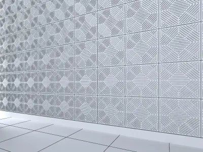 3d wall panel Low-poly 3D model order
