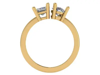 me  you ring pear shape  emerald cut  3D print model