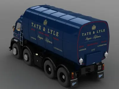 Foden S21 Sugar Truck 1962 3D model