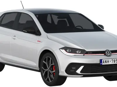 Volkswagen Polo GTI 2022 3D model