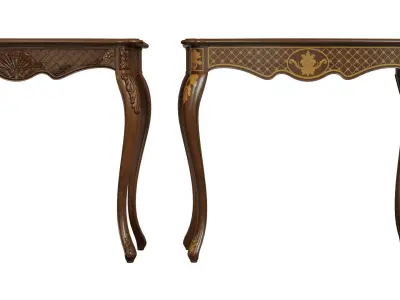  Classic side table 900 Low-poly 3D model