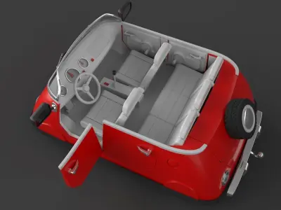3D model Cartoon Car  3D model