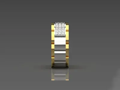 Luxury man Rolex design diamond ring model ring ror0019 3D print model