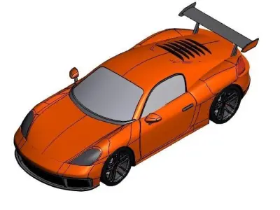 Porsche Cayman GT5 3D print model