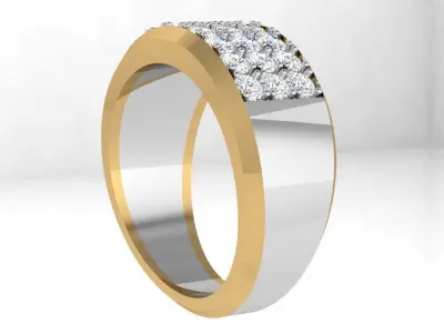Diamond Band 4104 3D print model