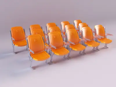 F5 stadium chairs 3D model