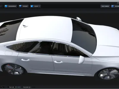 E3D - 2020 Audi RS7 Sportback  3D model