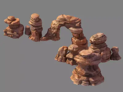 Stone Blood Festival Canyon - Stone 01 3D model